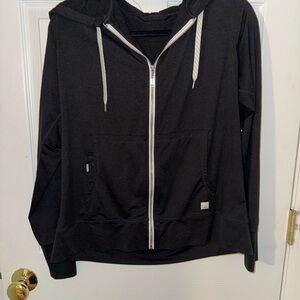 Vuori Black Zip-Up Hoodie